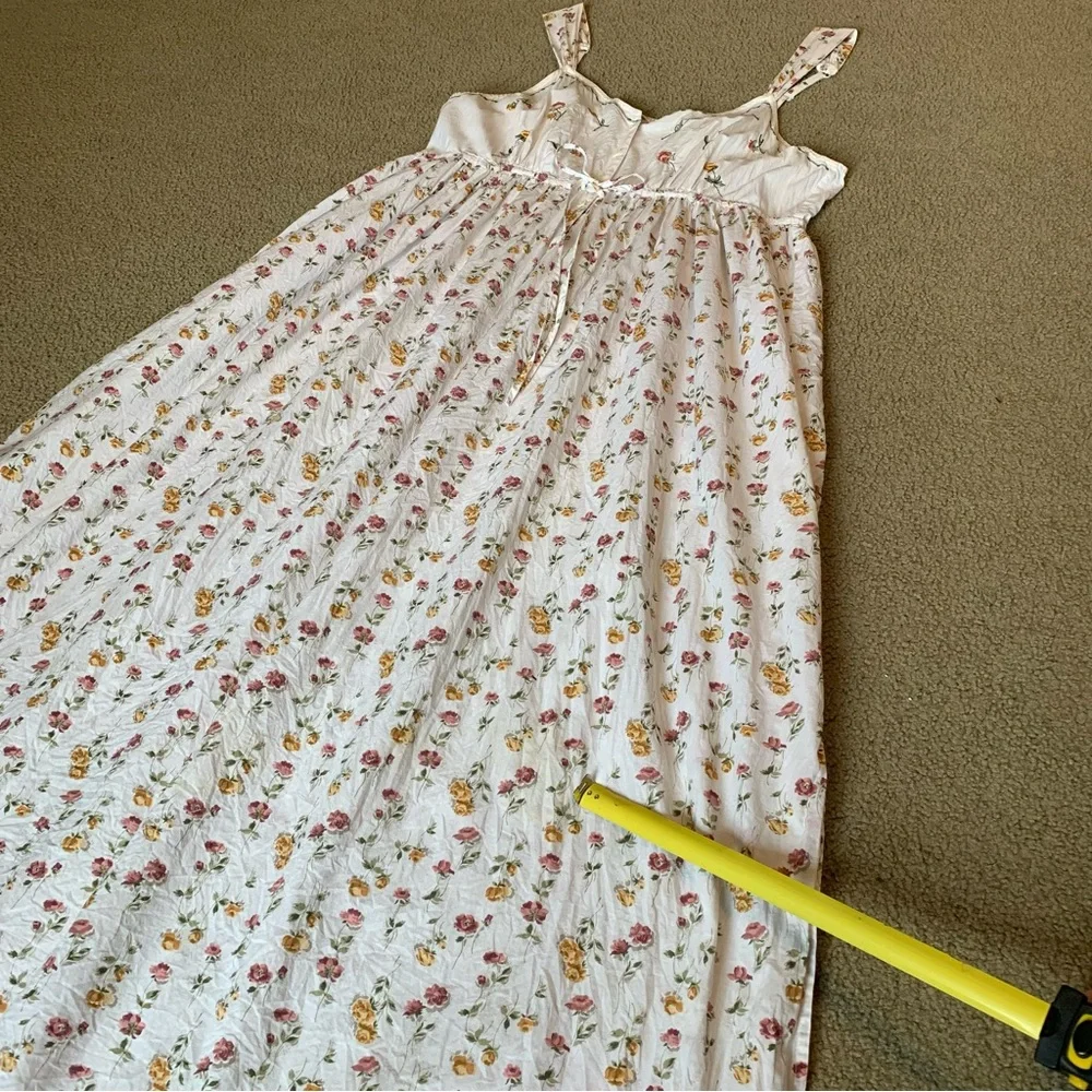 Vintage Victoria’s Secret Country Floral Boho Dress Prairie Gown Cottage Medium - Picture 5 of 16
